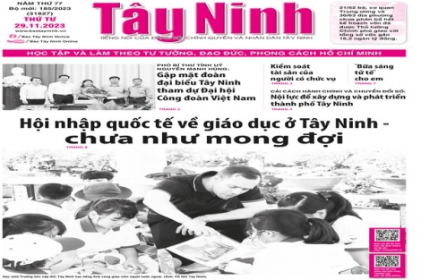 Điểm báo in Tây Ninh ngày 29.11.2023