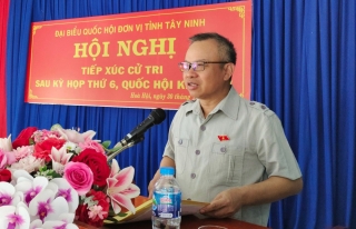 Đại biểu Quốc hội tỉnh tiếp xúc cử tri huyện Châu thành