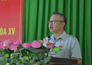 Đại biểu Quốc hội đơn vị tỉnh Tây Ninh tiếp xúc cử tri huyện Tân Châu sau kỳ họp thứ 6
