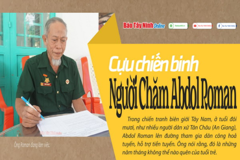 Cựu chiến binh người Chăm Abdol Roman