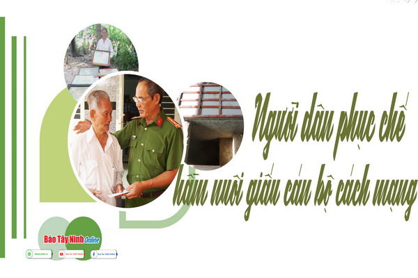 Người dân phục chế hầm nuôi giấu cán bộ cách mạng