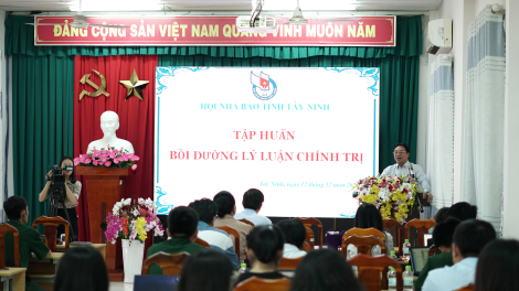 Hội Nhà báo tỉnh: Tập huấn bồi dưỡng lý luận chính trị cho đội ngũ phóng viên, cộng tác viên các cơ quan báo chí