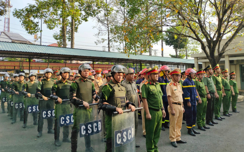 Châu Thành: Ra quân tấn công trấn áp tội phạm dịp Tết Nguyên đán Giáp Thìn- 2024