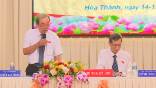 Kỳ họp thứ 9 HĐND thị xã Hoà Thành: Thông qua 8 nghị quyết quan trọng