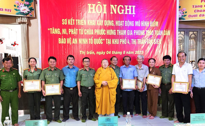 Tăng, ni, phật tử tích cực tham gia phong trào Toàn dân bảo vệ an ninh Tổ quốc