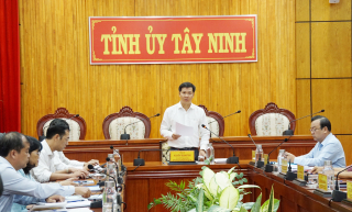 Tây Ninh: Lấy phiếu tín nhiệm đối với các Uỷ viên Ban Thường vụ Tỉnh uỷ