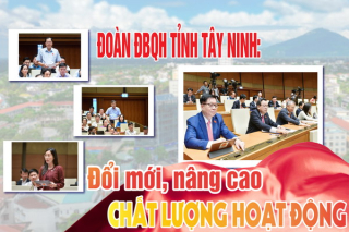 Đoàn ĐBQH tỉnh Tây Ninh: Đổi mới, nâng cao chất lượng hoạt động