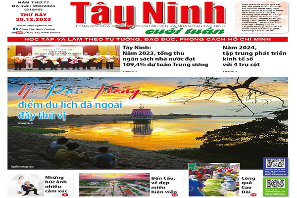 Điểm báo in Tây Ninh ngày 30.12.2023