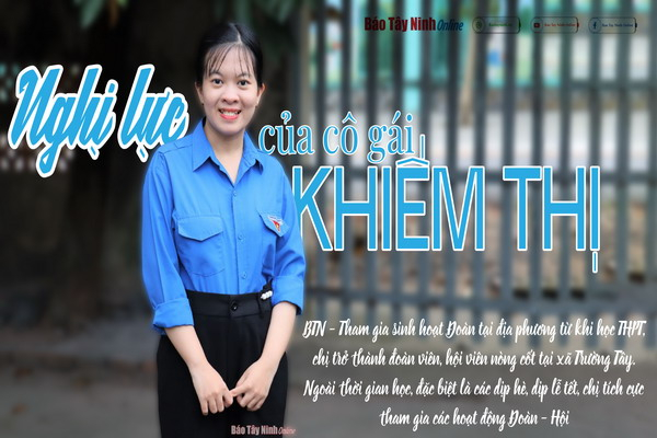 Nghị lực của cô gái khiếm thị