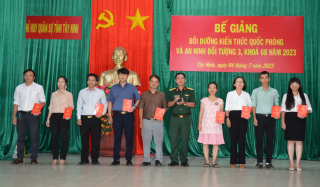 Năm 2023: Tây Ninh nâng cao chất lượng công tác giáo dục quốc phòng và an ninh