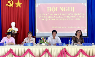 Đại biểu HĐND tỉnh, huyện: Tiếp xúc cử tri xã Thạnh Bình (Tân Biên)
