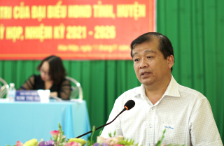 Phó Chủ tịch thường trực UBND tỉnh Võ Đức Trong tiếp xúc cử tri xã Hoà Hiệp, Tân Biên