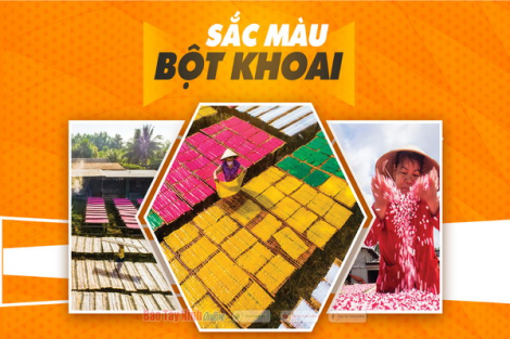 Sắc màu bột khoai