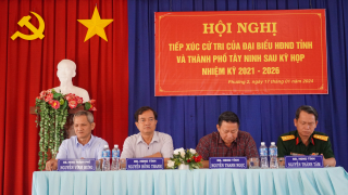 Chủ tịch UBND tỉnh Nguyễn Thanh Ngọc tiếp xúc cử tri Phường 2