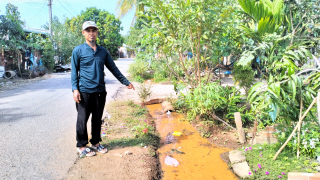 Ấp Thạnh Thọ, xã Thạnh Bình, huyện Tân Biên: Mương khó thoát nước tại khu dân cư đồng bào dân tộc Chăm