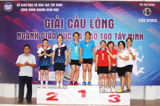 Kết thúc Giải cầu lông ngành Giáo dục tỉnh Tây Ninh năm 2024