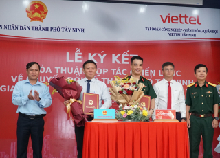 Thành phố Tây Ninh - Viettel Tây Ninh: Hợp tác triển khai nhiệm vụ chuyển đổi số