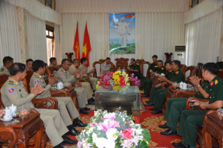 Thăm, chúc tết Bộ CHQS tỉnh Tây Ninh