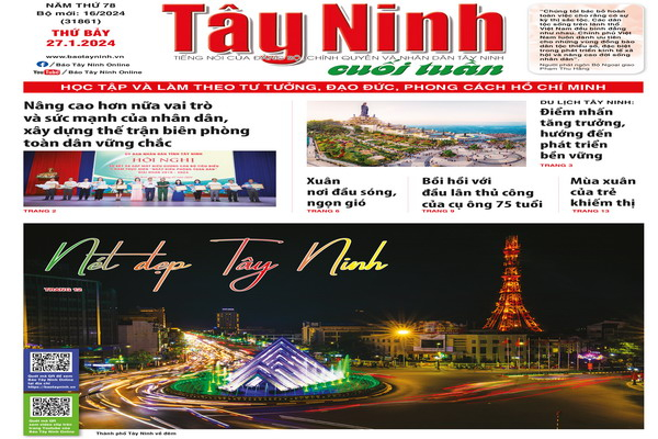 Điểm báo in Tây Ninh ngày 27.01.2024