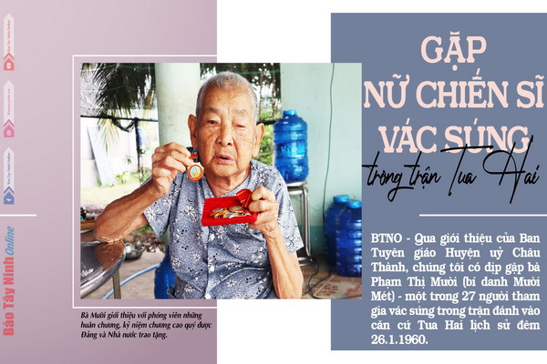 Gặp nữ chiến sĩ vác súng trong trận Tua Hai