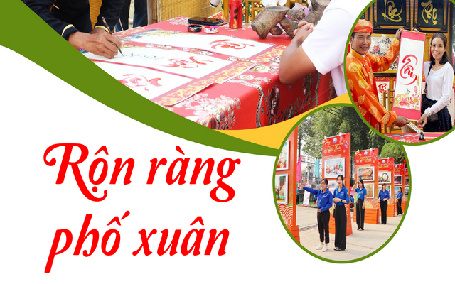 Rộn ràng phố xuân