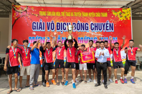 Châu Thành: Chung kết Giải vô địch bóng chuyền mừng Đảng – mừng Xuân 2024