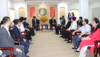 Đoàn đại biểu thành phố Gimhae chào xã giao lãnh đạo tỉnh Tây Ninh