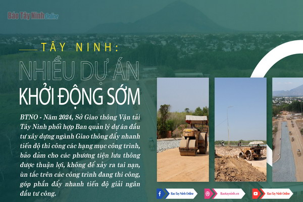 Tây Ninh: Nhiều dự án khởi động sớm