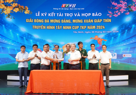 Họp báo Giải bóng đá mừng Đảng, mừng Xuân Giáp Thìn Truyền hình Tây Ninh - Cúp TKP năm 2024