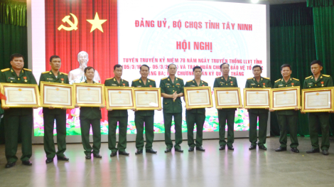 Bộ CHQS Tây Ninh: Kỷ niệm 78 năm ngày truyền thống lực lượng vũ trang tỉnh