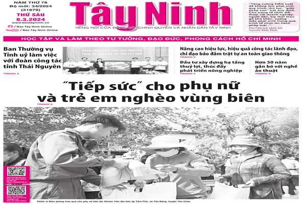 Điểm báo in Tây Ninh ngày 08.3.2024