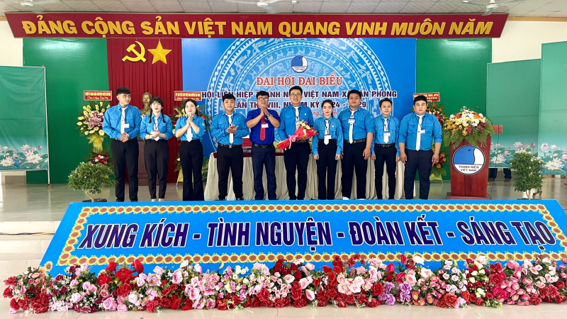 Tân Biên: Đại hội điểm Hội Liên hiệp Thanh niên Việt Nam xã Tân Phong nhiệm kỳ 2024-2029