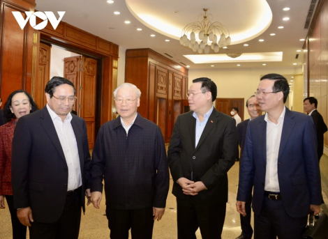 Tổng Bí thư Nguyễn Phú Trọng chủ trì phiên họp đầu tiên Tiểu ban nhân sự Đại hội XIV của Đảng