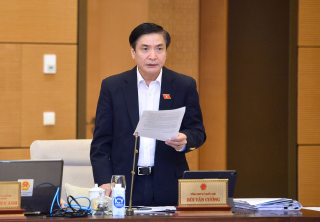Tổng Thư ký Quốc hội Bùi Văn Cường thông báo kết quả Kỳ họp bất thường lần thứ 6
