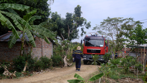 Nỗ lực chữa cháy rừng giữa sườn núi Phụng