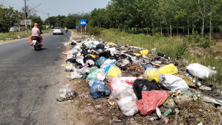 UBND xã Bàu Năng: Sẽ xử lý nghiêm các hành vi vứt rác bừa bãi