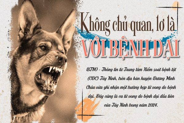 Không chủ quan, lơ là với bệnh dại