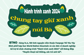 Hành trình xanh 2024 - chung tay giữ xanh núi Bà