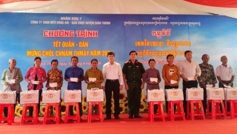 Châu Thành: Tổ chức tết quân - dân Chol Chnam Thmay