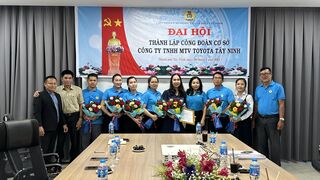 Thành lập Công đoàn cơ sở Công ty TNHH MTV Toyota Tây Ninh