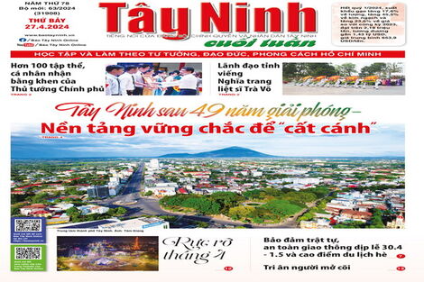 Điểm báo in Tây Ninh ngày 27.04.2024