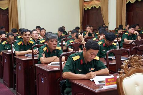 Bộ CHQS tỉnh: Nghiên cứu, quán triệt nội dung bài viết của Tổng Bí thư Nguyễn Phú Trọng