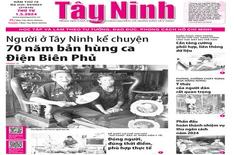 Điểm báo in Tây Ninh ngày 01.05.2024