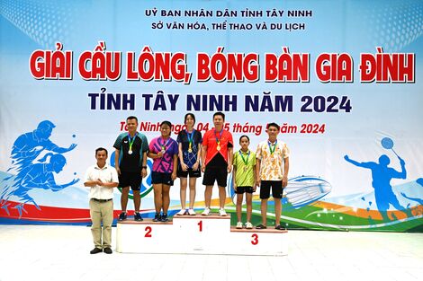 Tây Ninh tổ chức Giải cầu lông, bóng bàn gia đình năm 2024
