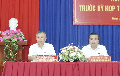 Đoàn ĐBQH tỉnh Tây Ninh tiếp xúc cử tri huyện Dương Minh Châu