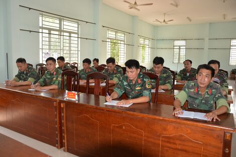 Bộ CHQS tỉnh: Tổ chức lớp bổ túc sĩ quan dự bị cấp đại đội năm 2024