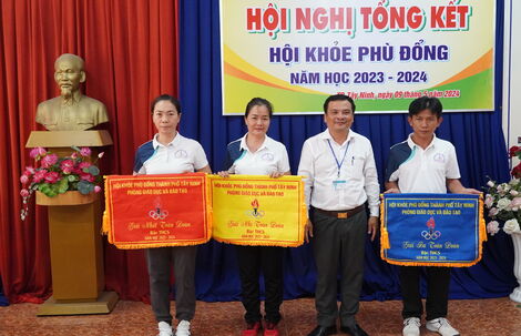 TP.Tây Ninh: Tổng kết Hội khoẻ Phù Đổng, năm học 2023 - 2024