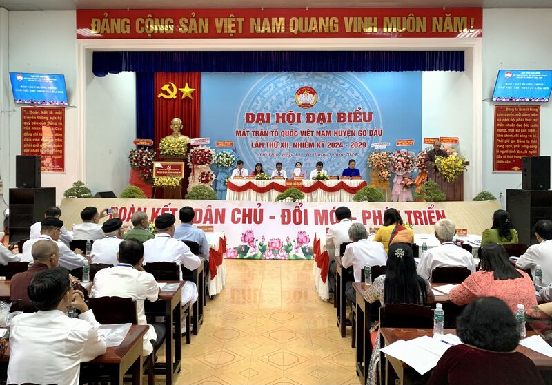 Gò Dầu: Đại hội đại biểu MTTQVN huyện lần thứ XII, nhiệm kỳ 2024- 2029