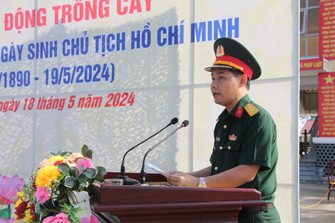 Sư đoàn 5: Phát động trồng cây nhân kỷ niệm 134 năm Ngày sinh Chủ tịch Hồ Chí Minh (19.5.1890 - 19.5.2024)