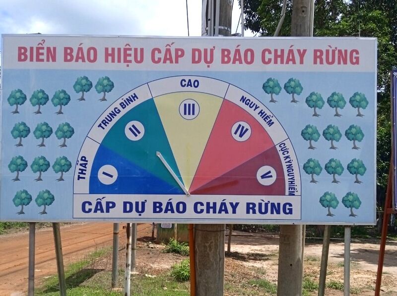 Hạ cấp dự báo cháy rừng xuống mức trung bình